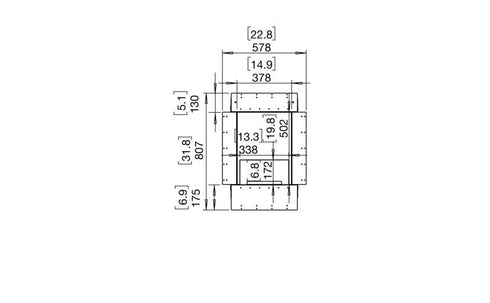 Ecosmart Fire Flex 18SS Single Sided Fireplace Insert - Black Finish / Black Burner - ESF.FX.18SS.B